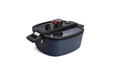 Woll Active Lite Kasserolle viereckig mit Active-Lite-Deckel, 26 cm x 26 cm, 10,5 cm hoch, 5.5 Liter, mit 2 Seitengriffen - Induktiv - Geeignet für alle Herdarten, Aluguss, anthrazit im Sale
